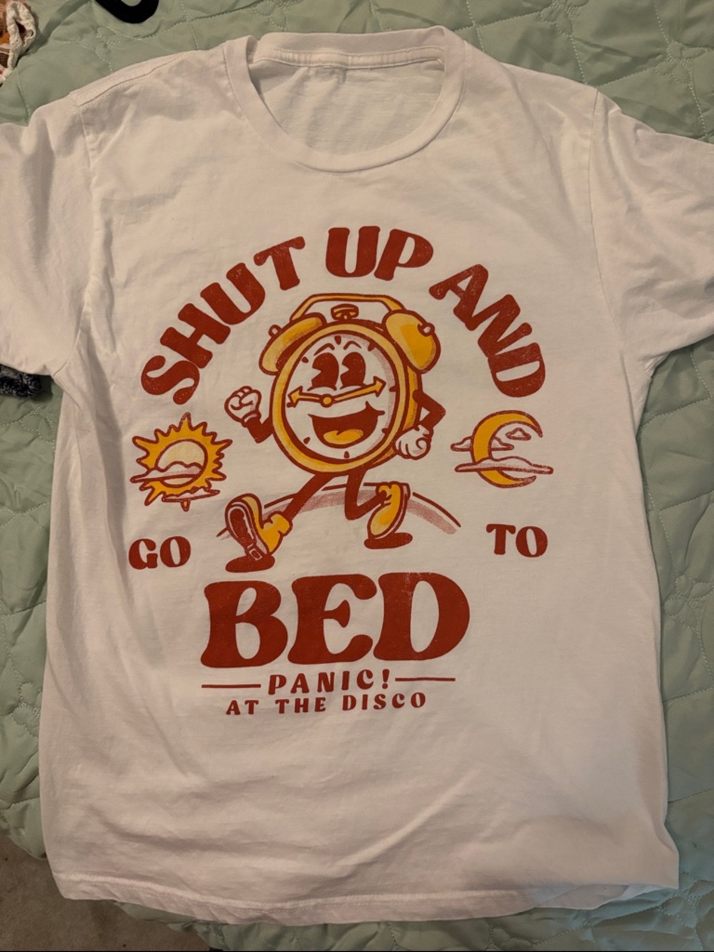 Panic! At The Disco "Shut Up And Go To Bed" Tee, size M/L, super soft cotton